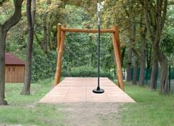 Tirolina fusta de Robinia AMB TARIMA