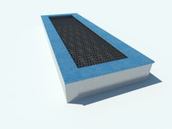 Trampolí - llit elàstic T100x400