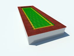 Trampolín - cama elástica T100x400