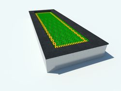 Trampolín - cama elástica T100x400