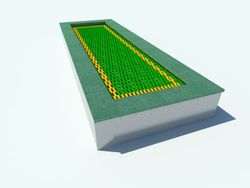 Trampolín - cama elástica T100x400
