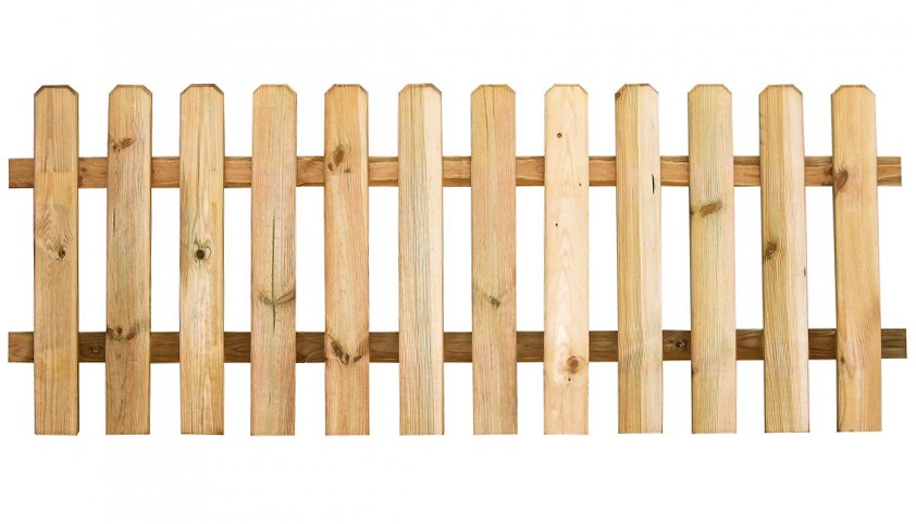 Valla inglesa de madera tratada