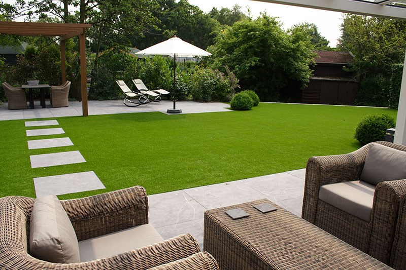 Jardin cesped artificial