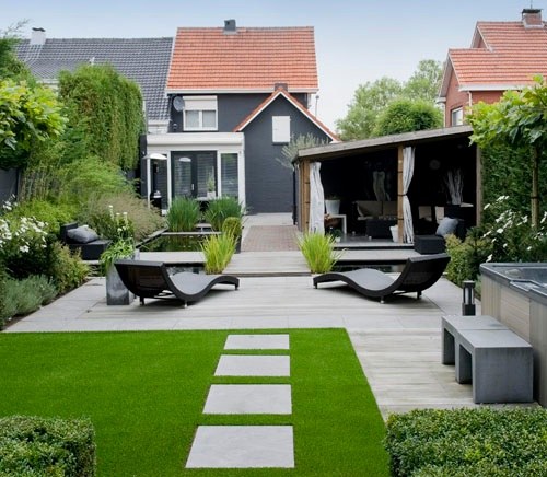 Césped artificial residencial