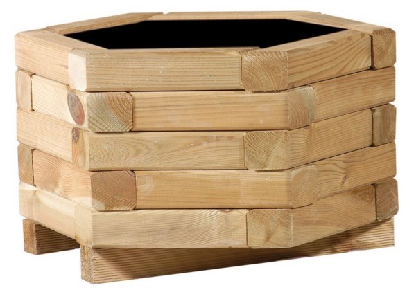 Jardinera Hexagonal grande