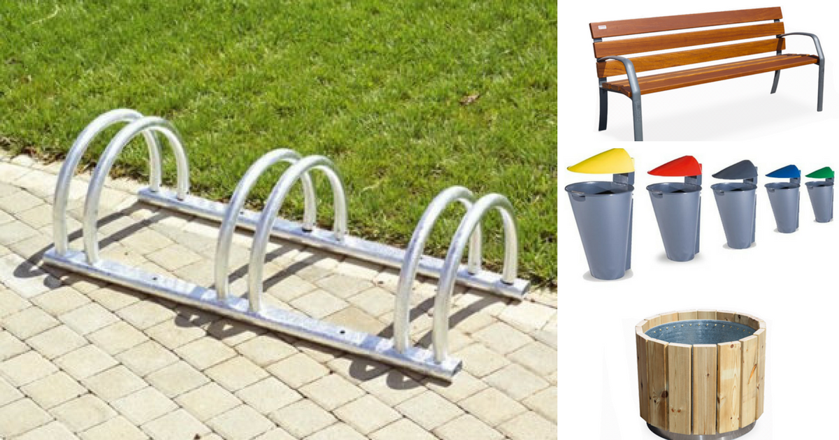 Mobiliario urbano para parques y jardines