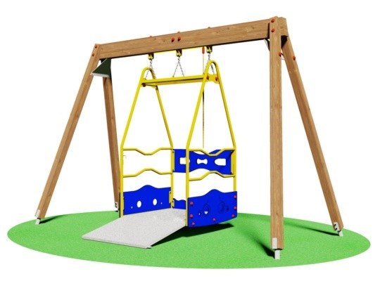 Columpio para niños con movilidad reducida