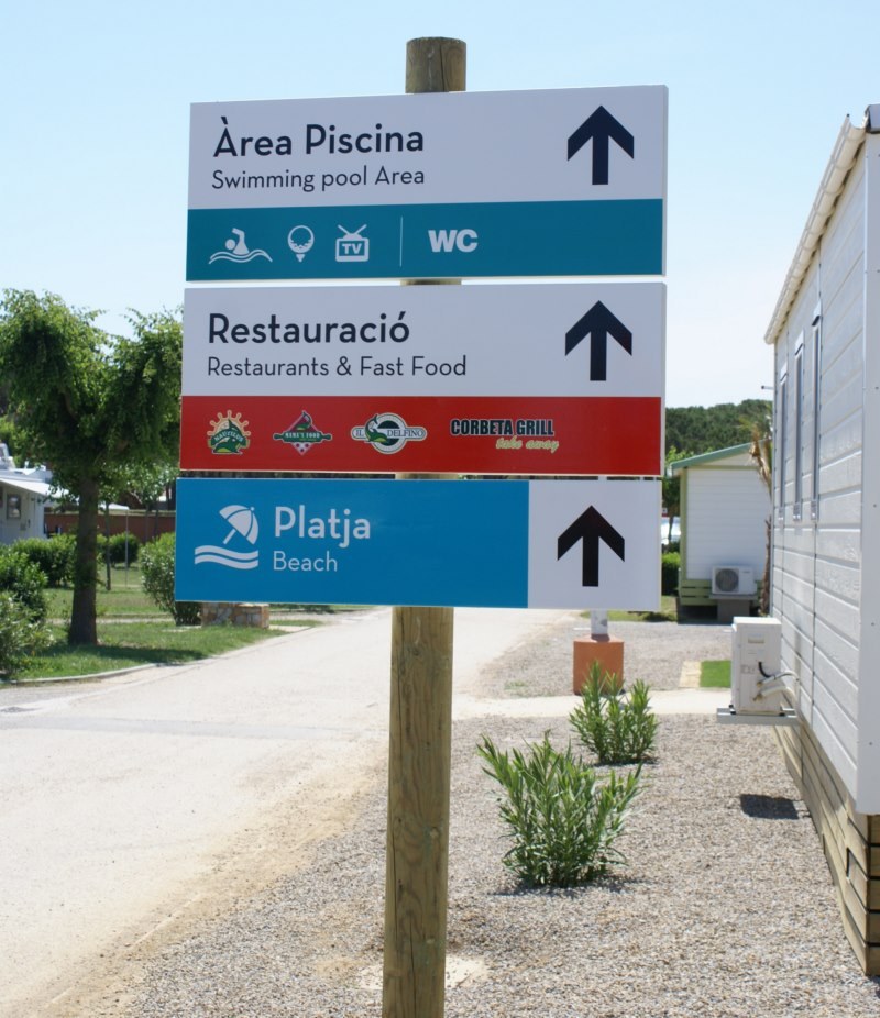 Señal Camping el Delfín Verde