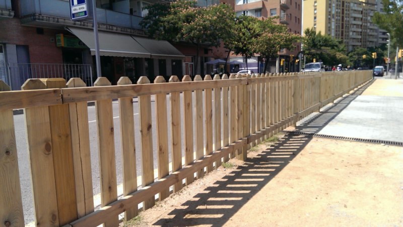 Valla inglesa de madera tratada Gerona